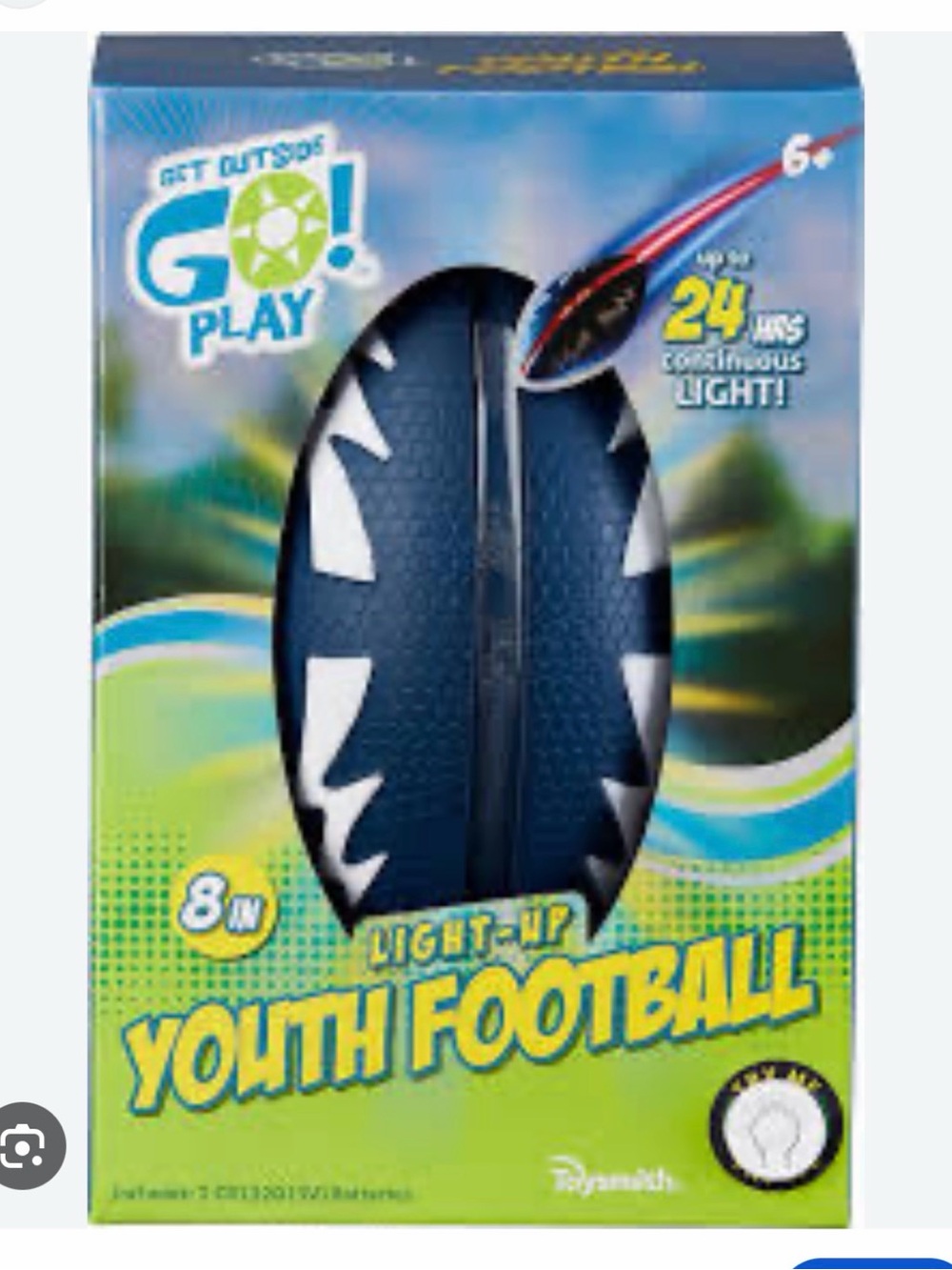 SMITH Blue & White Light-Up Youth Football